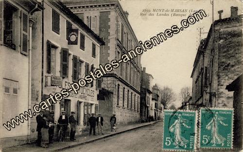 Cartes Postales Anciennes France Aquitaine Landes Mont De