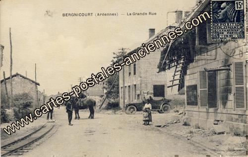 Carte postales anciennes Bergnicourt