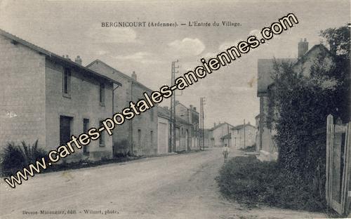 Carte postales anciennes Bergnicourt