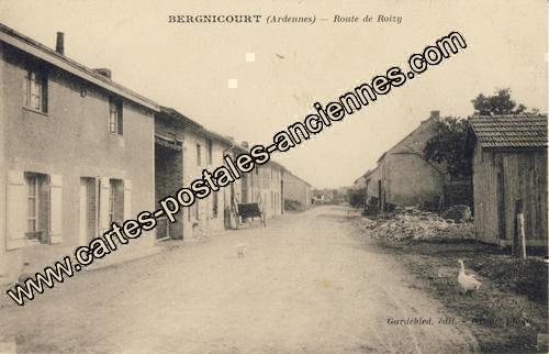 Carte postales anciennes Bergnicourt