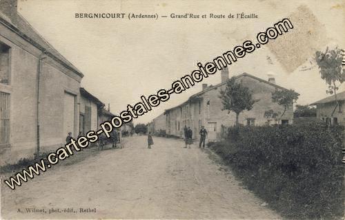 Carte postales anciennes Bergnicourt