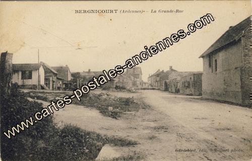 Carte postales anciennes Bergnicourt