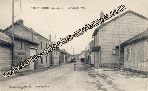 Carte postales anciennes Bergnicourt