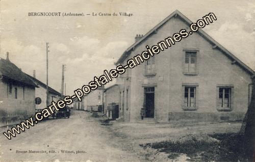 Carte postales anciennes Bergnicourt