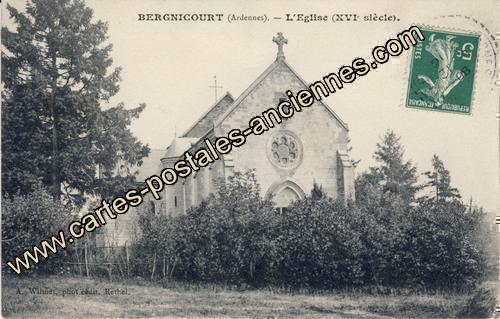 Carte postales anciennes Bergnicourt