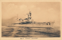 Carte postale Croiseur-Algerie - Bateau