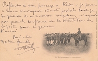 Carte postale Detachement - Militaire