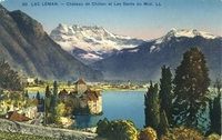 Carte postale Chateau-de-Chillon - Suisse