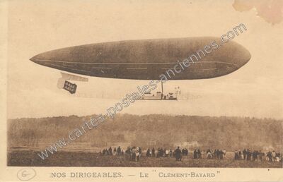 Carte postale ancienne Nos dirigeables. - Le Clément-Bayard — Dirigeable — Aviation