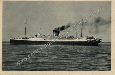 Carte postale ancienne Paquebot De Grasse — Paquebot De Grasse — Bateau