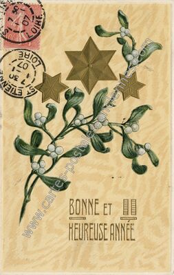 Carte postale ancienne Bonne et Heureuse Année — Bonne et Heureuse An — Fantaisie